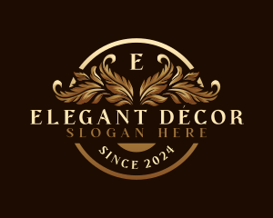 Decorative Leaf Boutique logo design