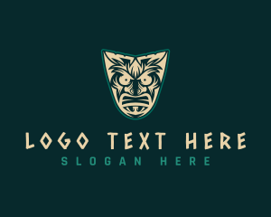 Maori Tribe Mask logo
