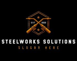 Welding Fabricator Tools logo design