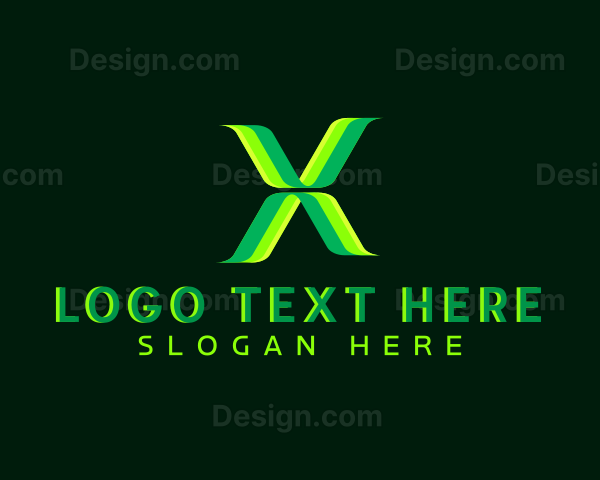 Software Digital Letter X Logo