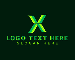 Software Digital Letter X logo