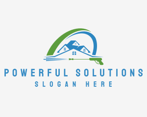 Roofing Power Wash logo design