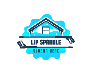 Sparkling Pressure Washer logo design