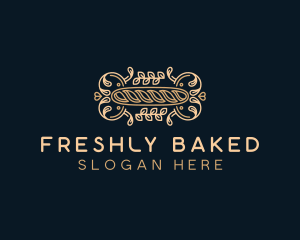 Baguette Bread Baker logo design