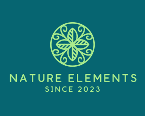 Nature Leaf Ornament  logo design