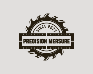 Circular Saw Ruler logo design