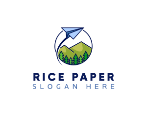 Paper Plane Logistics Flight logo design