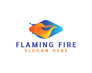 Fire Energy Fuel logo design