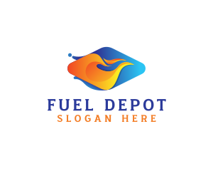 Fire Energy Fuel logo design