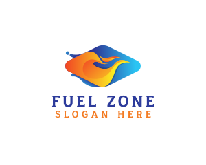 Fire Energy Fuel logo design