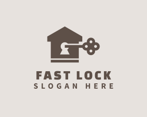 Housing Key Hole logo design