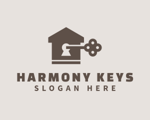 Housing Key Hole logo design