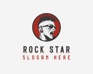 Mohawk Rock Band logo design