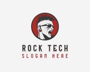 Mohawk Rock Band logo design