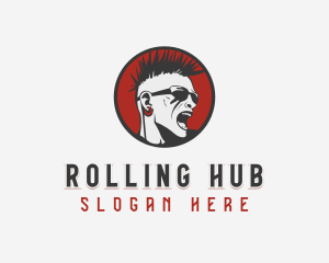 Mohawk Rock Band logo design