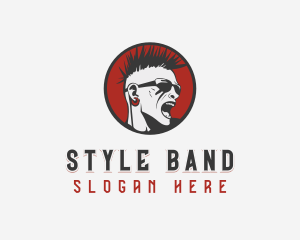 Mohawk Rock Band logo design