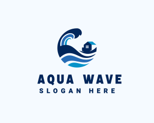 Surfing Beach House logo design