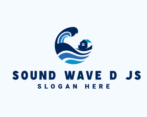 Surfing Beach House logo design