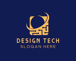 Circuit Chip Tech logo design