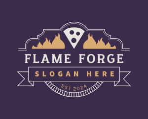 Pizza Flame Oven logo design