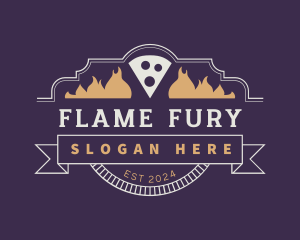 Pizza Flame Oven logo design