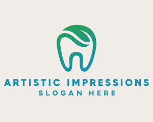 Dental Green Tooth Dentist logo design