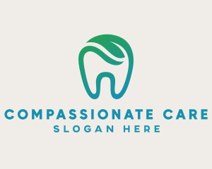 Dental Green Tooth Dentist logo design