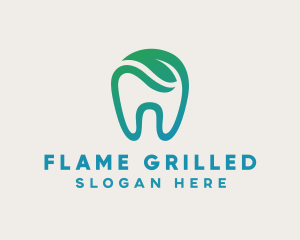 Dental Green Tooth Dentist logo design