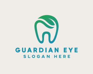 Dental Green Tooth Dentist logo design