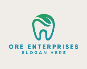 Dental Green Tooth Dentist logo design