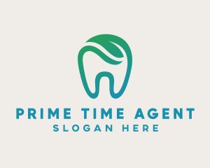 Dental Green Tooth Dentist logo design