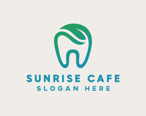 Dental Green Tooth Dentist logo design