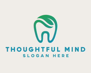 Dental Green Tooth Dentist logo design