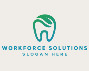 Dental Green Tooth Dentist logo design