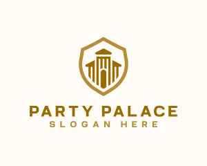 Castle Palace Gate Shield logo design