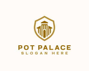 Castle Palace Gate Shield logo design