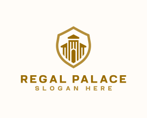 Castle Palace Gate Shield logo design