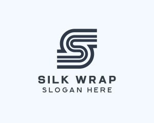 Modern Stripe Letter S logo design