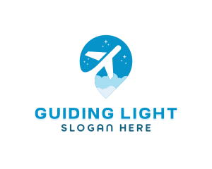 Plane Travel Flight logo design