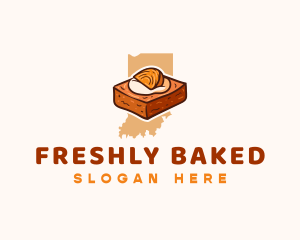 Indiana Persimmon Pudding logo design