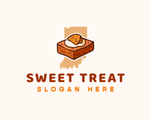 Indiana Persimmon Pudding logo design