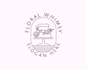 Floral Wedding Cake logo
