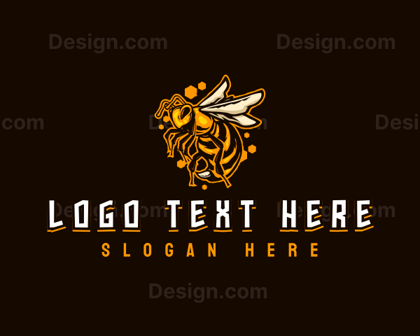 Bee Sting Insect Logo