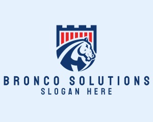 Bronco Horse Shield  logo
