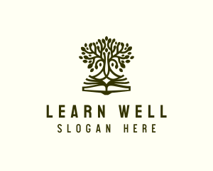 Education Tree Book logo design