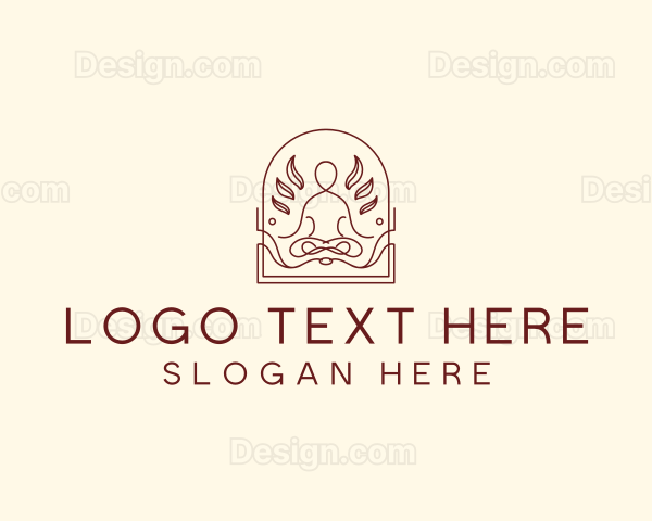 Yoga Wellness Meditation Logo