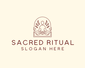 Yoga Wellness Meditation logo design