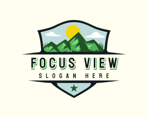 Nature Mountain View logo design