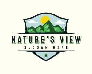 Nature Mountain View logo design