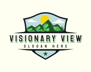 Nature Mountain View logo design